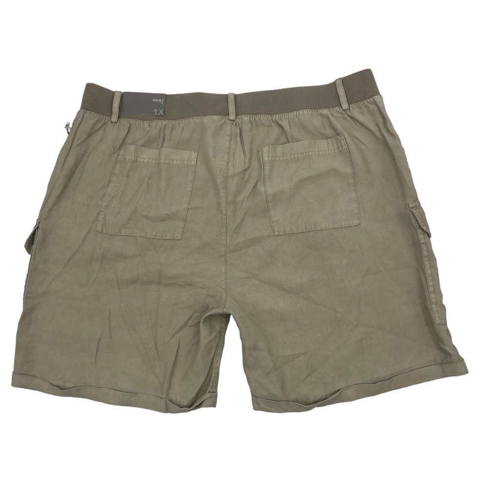 NEW Soft Surroundings Khaki Tan Pali Shorts Size 1X) NWT 7.5" Rayon Blend SZ 1X